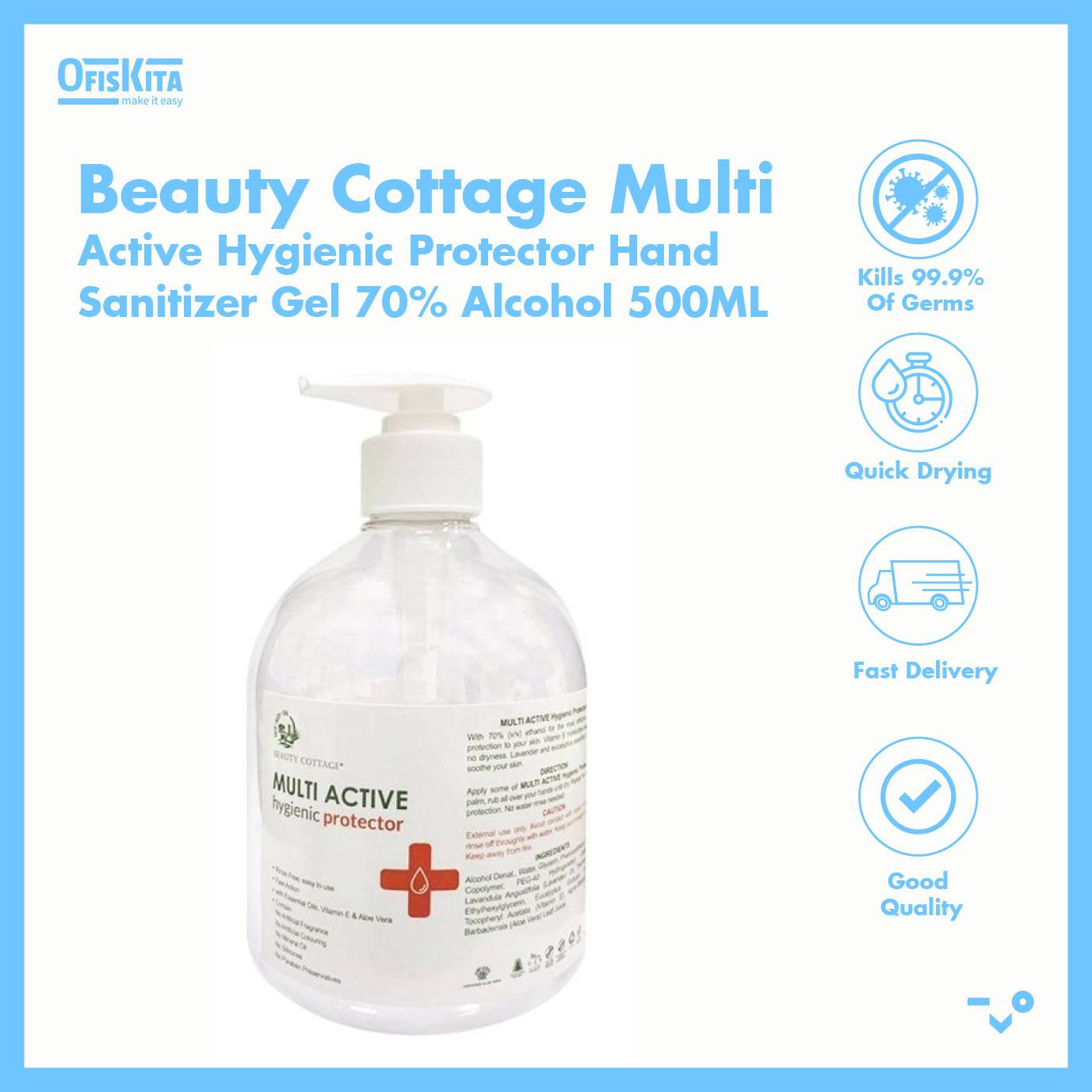 Ofiskita Beauty Cottage Multi Active Hygienic Protector Hand